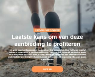 3 halen 2 betalen op geselecteerde hardloopsokken bij RunningXpert