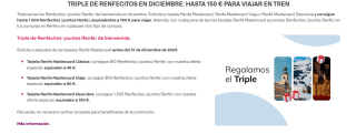 Hasta 150€ para viajar en tren por cogerte Tarjetas Renfe Mastercard