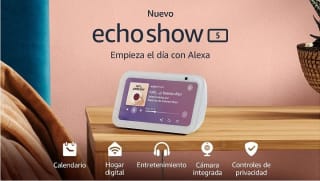 Nuevo Echo Show 5 (3.ª generación por 54,99€.