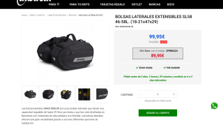 Bolsas laterales extensibles Shad SL58 por 89,95€