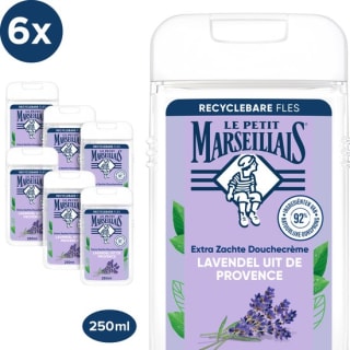 6x Le Petit Marseillais Douchecrème Lavendel voor €9,57 bij Bol.com