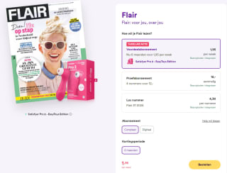 Gratis Satisfyer Pro 2 t.w.v. € 69,95 bij een Flair abonnement