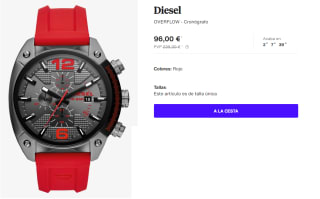 Reloj Cronografo para Hombre Diesel OVERFLOW por 96€