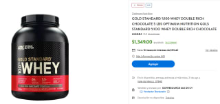 Proteína Gold Standard %100 Whey Double Rich Chocolate por $1,149 en Walmart