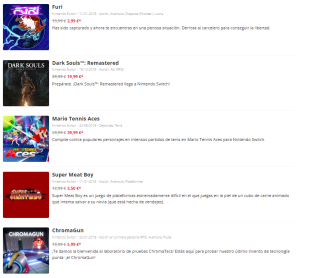 Hasta 70% descuento promoción Ahorra y juega con Nintendo Switch