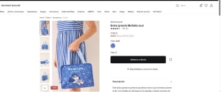 Bolso grande Mafalda azul por 17,99€