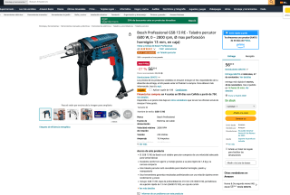 Taladro Bosch Professional GSB 13 RE por solo 46€