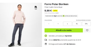 Forro Polar Boriken para Mujer con Cuello Cisne por 9.99€