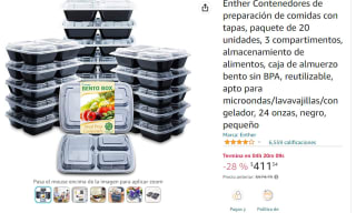 Pck x20 contenedores de comidas con tapas por $411