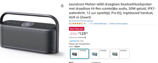 Anker Soundcore Motion X600 Draagbare Bluetooth Speaker voor €129,99 bij Amazon