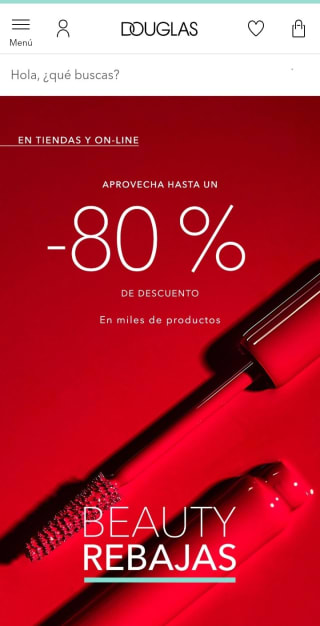 Las Rebajas con hasta -80% en Douglas.