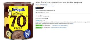 4 Botes de Cacao en polvo intenso 70% NESQUIK, lata 300 g por 12.53€