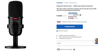 HyperX SoloCast USB-microfoon voor €39 bij Bol
