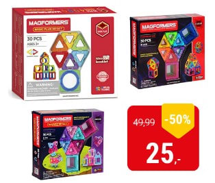 Magformers Sets 30dlg voor €25 bij Lobbes