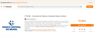Valores a Receber Banco Central - 2ª FASE