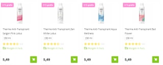 1+1 gratis op Therme items bij Plein