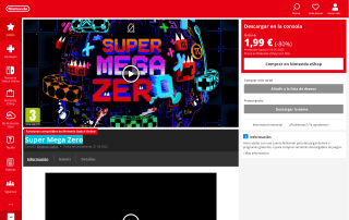 Super Mega Zero para Nintendo Switch por 1,99€