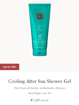 Cooling shower gels voor €7,50 bij Rituals