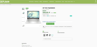 HP 15S-FQ5086NS I5-1235U 15.6" 16GB SSD512GB FREEDOS por 399€