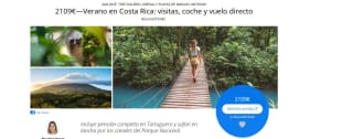 10 Días Verano en Costa Rica: visitas, coche y vuelo directo desde 2109 pxp