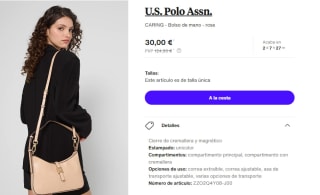 Bolso de mano U.S. Polo Assn. CARING por 30€