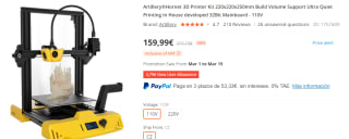 Impresora 3d Artillery Hornet Envio Desde Europa por 159,99€