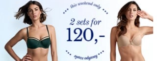 2 Space Odyssey sets voor €120 dmv code bij Marlies Dekkers