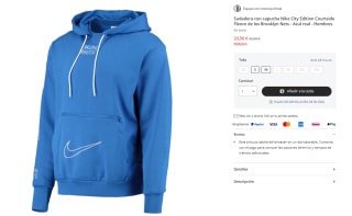 Sudadera con capucha Nike City Edition de los Brooklyn Nets por 33.5€