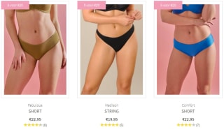 5 slips voor €20 bij Sapph