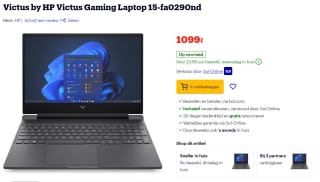 HP Victus 15-fa0290nd i7-12700H 15.6" RTX3050Ti gaming laptop voor €1099 bij Bol.com