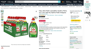 Fairy Ultra Poder Lavavajillas Líquido 4,5L por 19,99€
