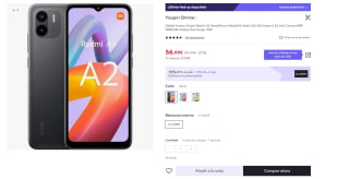 Smartphone marca Xiaomi Redmi A2 libre 2GB/ 32GB por 41,99€
