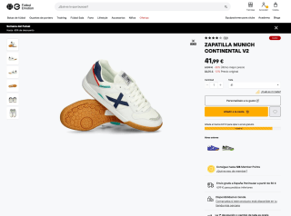 Zapatilla Munich continental V2 por solo 41,99€