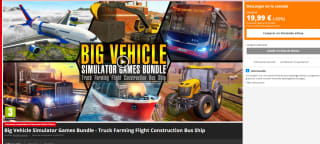 Big Vehicle Simulator Games Bundle - Truck Farming Flight Construction Bus Ship para Nintendo por 19,99€