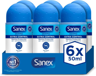 Pack 18 desodorantes Sanex Dermo Extra Control por 17,85€
