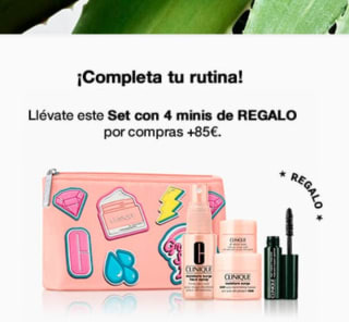 Regalo en Clinique con compra.