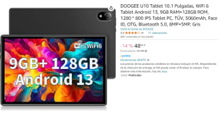 DOOGEE U10 Tablet 10.1 Pulgadas, WiFi 6 Tablet Android 13, 9GB RAM+128GB ROM por 48.62€