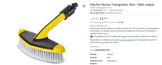 Brosse Triangulaire Kärcher, Noir à 11,42€
