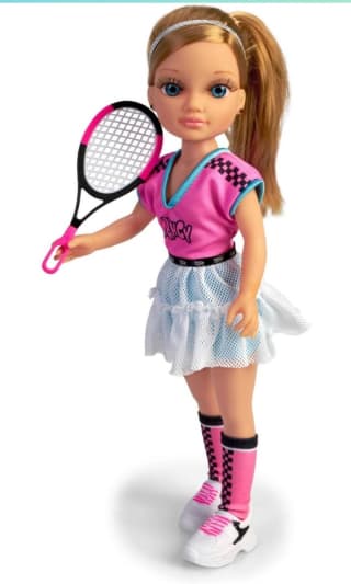 Nancy - Trendy Tenis, muñeca tenista de pelo rubio con coleta por 16,98€.