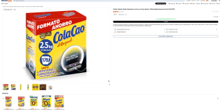 Bebida ColaCao Original con lampara cargador Instantánea en Polvo con Cacao Natural 2.5Kg por 7,99€