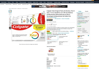 Pack de 2 tubos de pasta de dientes Colgate Total Original por solo Puedes conseguir el Mortal Shell Enhanced Edition: Deluxe Set para PS5 por solo 25€. Esta edición mejorada del popular juego de acción y rol ofrece una experiencia de juego más rica y envolvente, con gráficos optimizados y contenido adicional. Es una excelente oportunidad para los aficionados a los videojuegos de sumergirse en un mundo desafiante y lleno de aventuras a un precio accesible. No te pierdas la oportunidad de disfrutar de este t