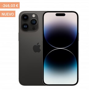 Apple iPhone 14 Pro Max de 6GB/128GB Negro Espacial por 1,222,97€