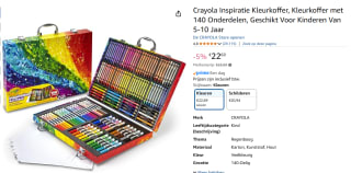 Crayola Rainbow Verfset 140-delig voor €22,69 bij Amazon