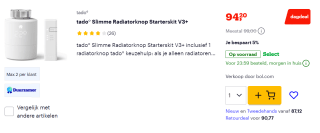 Tot 35% korting op smart thermostaten en radiatorknoppen