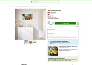 Tapa contador floral 27x47cm por solo 22.30€ en Leroymerlin