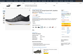 Zapatillas Under Armour UA Charged Speed Swift Correr Hombre por solo 32,45€