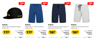 Tot 73% korting op Oakley kleding + schoenen bij Sport Korting