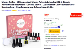 Moods Gellac "12 Moments of Moods" Adventskalender 2024 voor €29,95 bij Bol