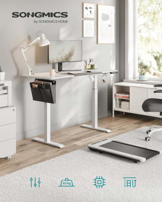 SONGMICS Elektrisch in hoogte verstelbaar bureau, 60 x 140 x (72-120) cm voor €115,19 bij Amazon