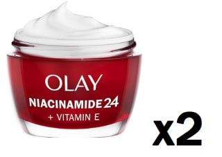 2 Botes de Olay Niacinamida 24 + Vitamina E, Crema De Día, Con Niacinamida Pura Al 99% Y Vitamina E, Hidratante Y Revitalizadora, 50 ml por 19.98€